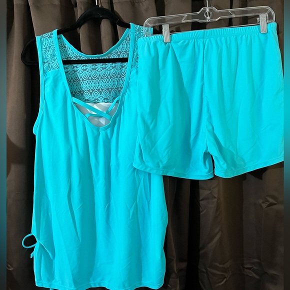 Ladies source unknown on the brand, size xl, pool blue, bottoms with boy legs - Picture 2 of 4